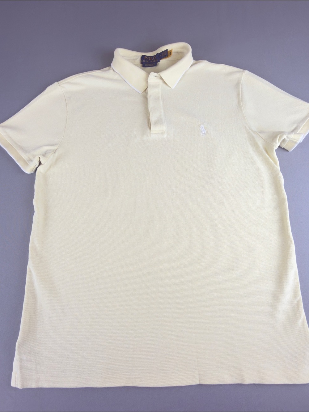 Ralph Lauren Pale Cream Polo with Subtle Chest Pony
